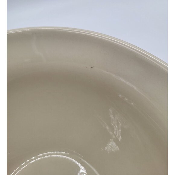 MCCOY Memories Pottery Ovenware Mixing Bowl Cream Pink Blue Stripe - Picture 3 of 10